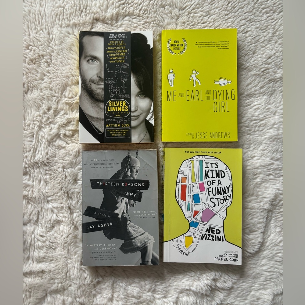 Set of Four Popular Books Mental Health Awareness Collection